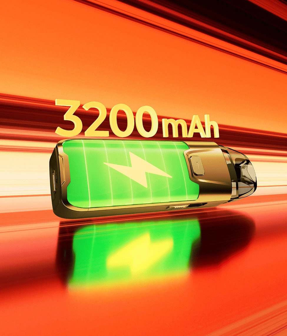 Vaporesso LUXE XR MAX 2 – longest lasting vape battery offering mega power for uninterrupted vaping sessions.