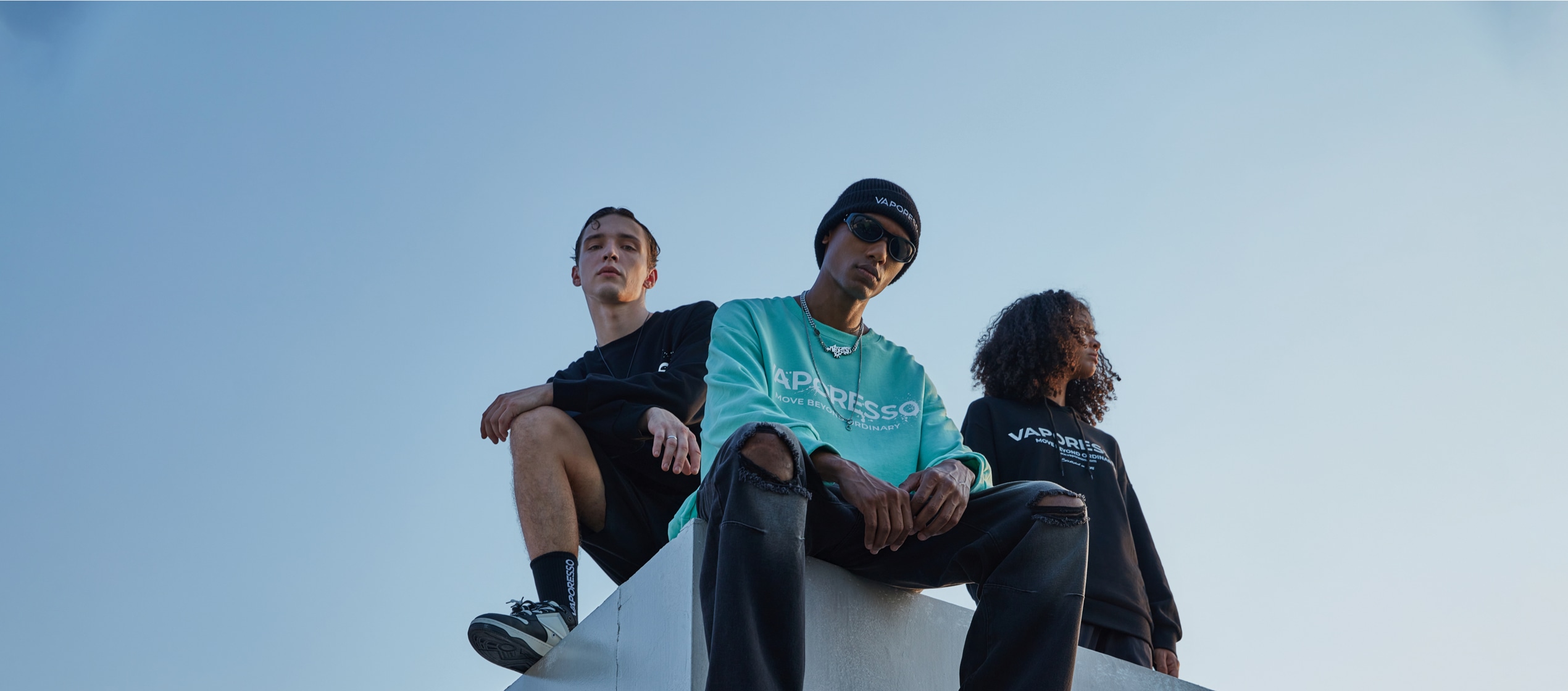 VAPORESSO lifestyle visuals showcasing modern vaping culture and the integration of vape kits into daily life.