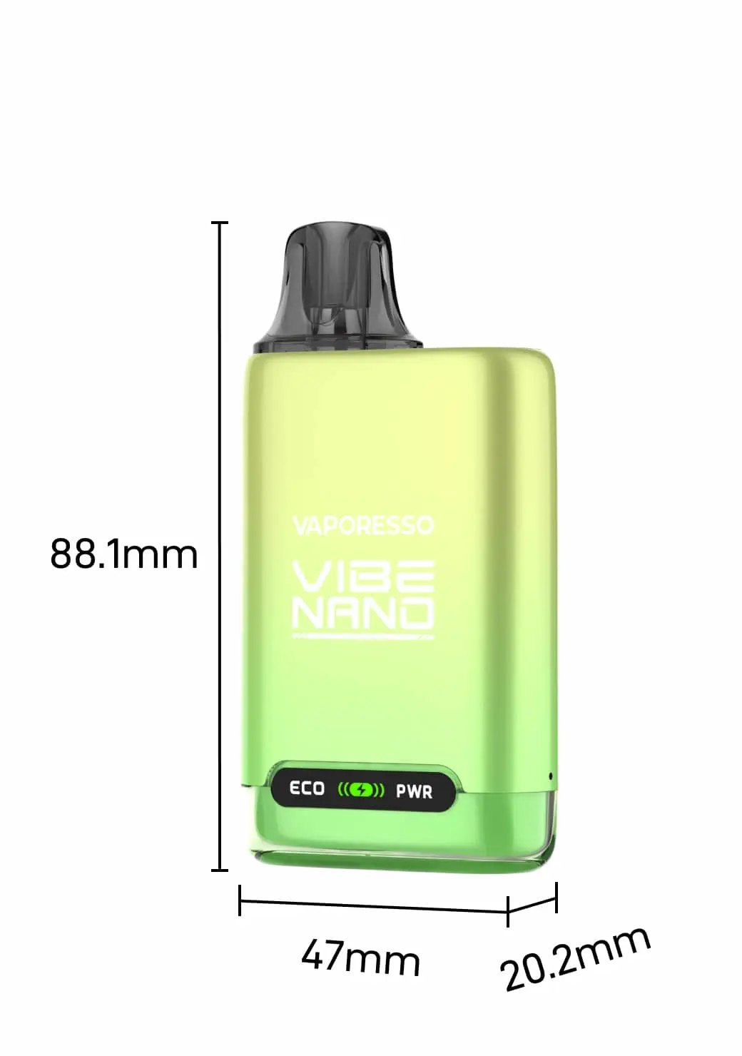 vaporesso, vibe nano size
